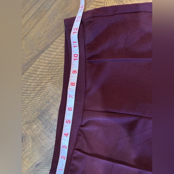 SHEIN Deep Burgundy Skinny Work Pants - Picture 10 of 10